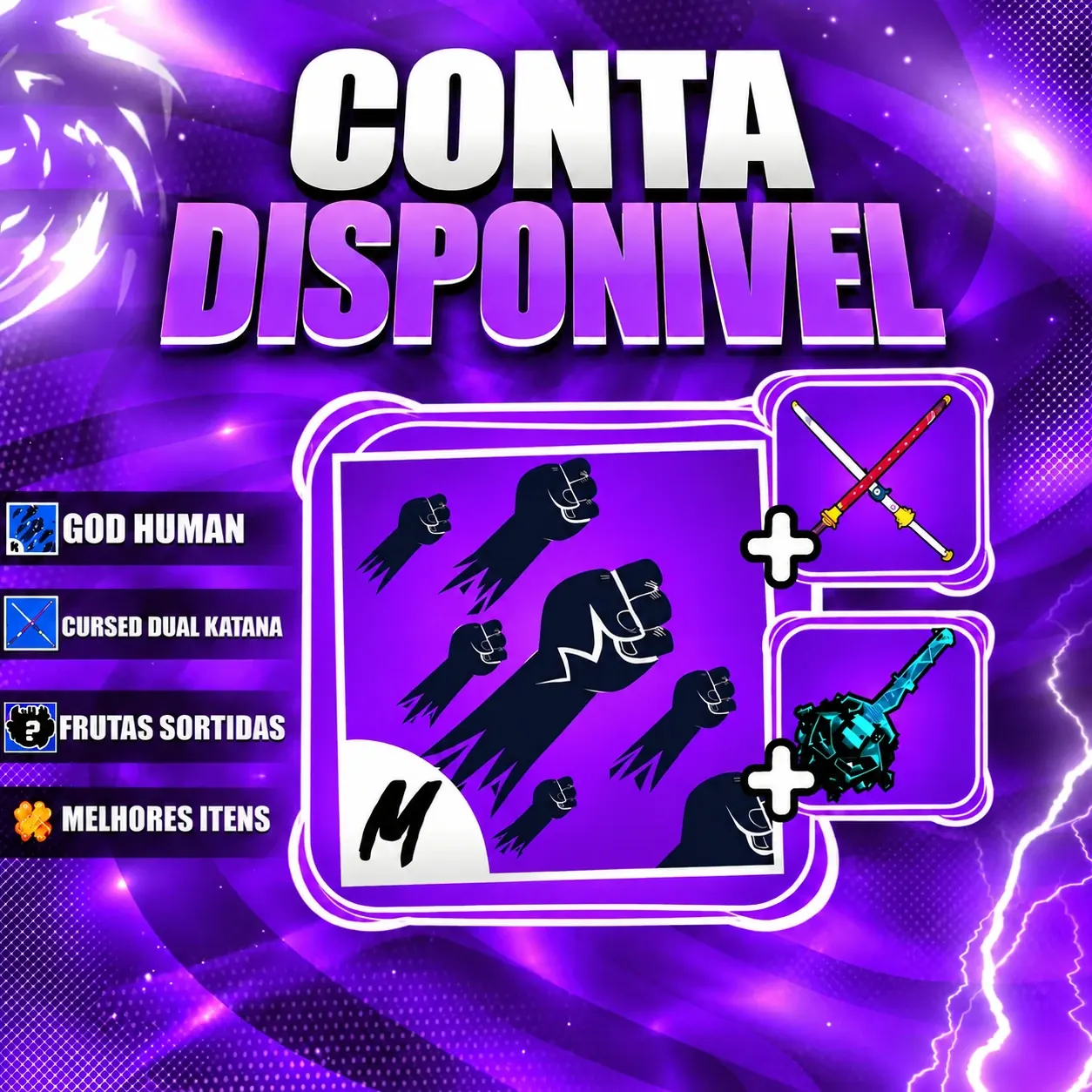 『 ⚔️ 』 GODHUMAN + CDK + LEVEL MÁX